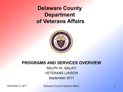 Delaware County Department of Veterans Affairs