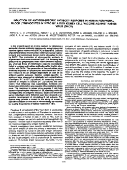 induction of antigen-specific antibody response