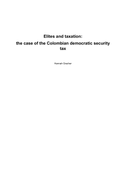 Elites and taxation - The Political Studies Association