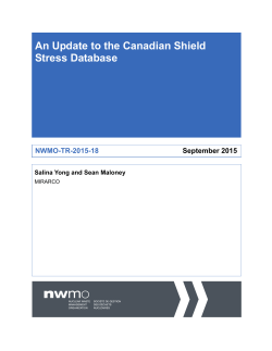 An Update to the Canadian Shield Stress Database