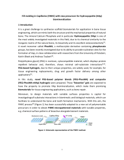Fill molding in Capillaries (FIMIC)