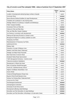 City of Lincoln Local Plan - North Kesteven District Council