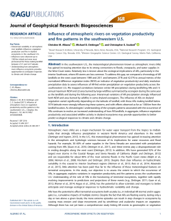 Influence of atmospheric rivers on vegetation productivity and fire