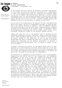 Le R&eacute;duit by Sven Augustijnen EN