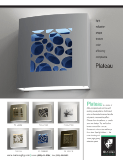 Plateau - Manning Lighting