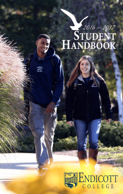student handbook - Endicott College