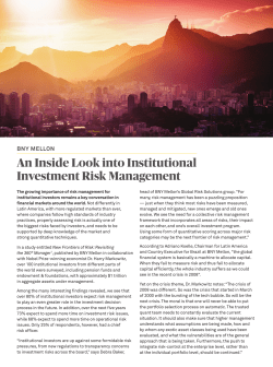 Inside Look into Institutional Investment Management
