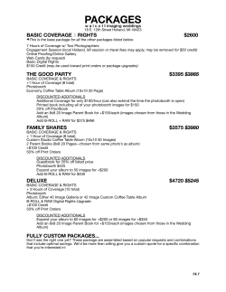 PACKAGES - Walcott Imaging
