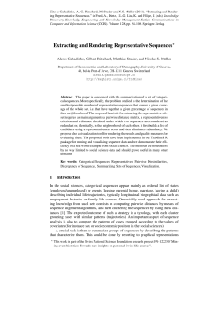 Extracting and Rendering Representative Sequences