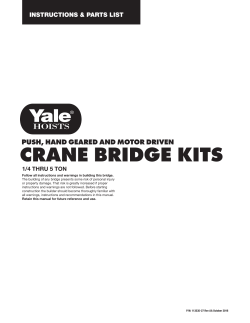 CMK_12147 Yale Crane Bridge Kit Manual 113535