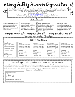 summy gym registration - Henry Sibley High School