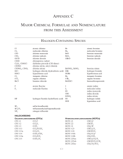 appendix c major chemical formulae and nomenclature from