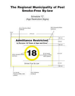Schedule "C" - Region of Peel