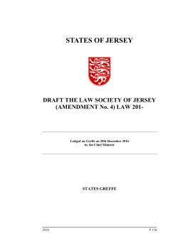 Draft The Law Society of Jersey (Amendment No