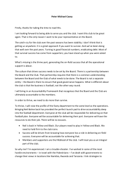 Peter Michael Casey Firstly, thanks for taking the time to read this. I