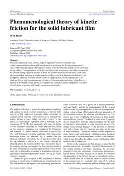 Phenomenological theory of kinetic friction for the solid lubricant film
