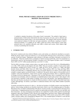 pool physics simulation by event prediction 1