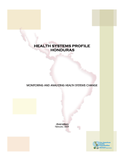 health systems profile honduras