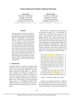 Context-Enhanced Citation Sentiment Detection