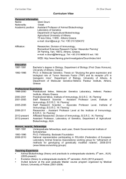 Curriculum Vitae