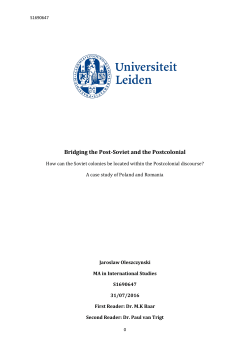 Jaroslaw Oleszczynski Thesis