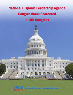 113th Congress 2014 Report  - National Hispanic Leadership