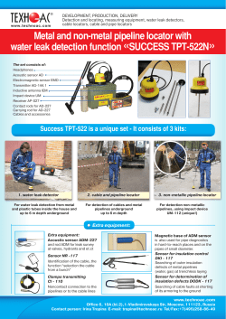 Metal and non-metal pipeline locator with water leak detection