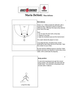 Mario DeSisti: Man defense