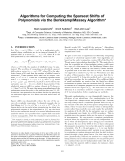 Algorithms for Computing the Sparsest Shifts of Polynomials via the