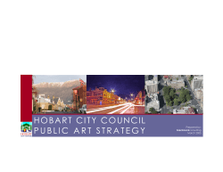 hobart city council public art strategy