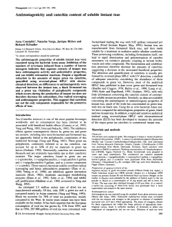 Antimutagenicity and catechin content of soluble instant teas