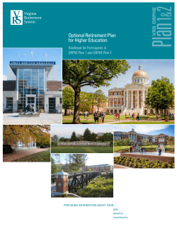Optional Retirement Plan for Higher Education Handbook