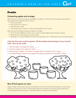 Fruits Coloring Page