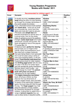 Books with Hooks - National Literacy Trust