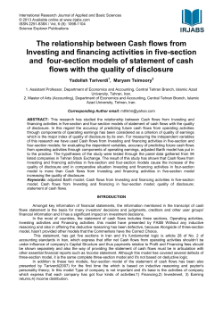 The relationship between Cash flows from Investing and