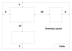 Drawing Layout X 2X XY 2Y Y Table
