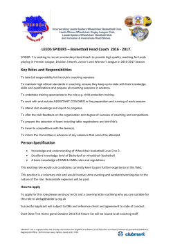LEEDS SPIDERS - British Wheelchair Basketball
