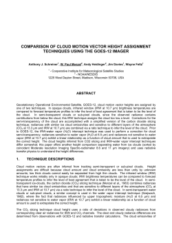 Comparison of Cloud Motion Vector Height Assignment