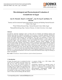 Microbiological and Physicochemical Evaluation of