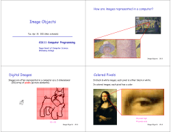Image Objects - CS111