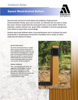 Square Wood-Grained Bollard