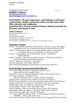 curriculum vitae robert carmack