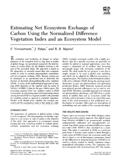 Estimating Net Ecosystem Exchange of Carbon Using the
