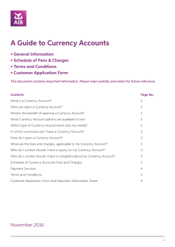 A Guide to Currency Accounts
