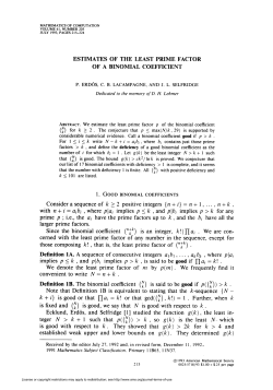 estimates of the least prime factor of a binomial coefficient