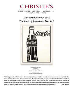 The icon of American Pop Art
