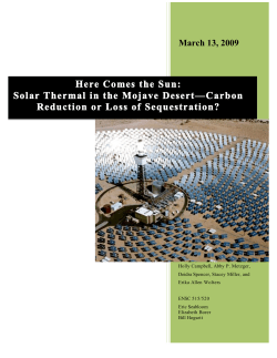 Solar Thermal Mojave Desert