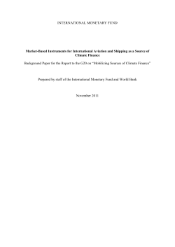 Market-Based Instruments for International Aviation and
