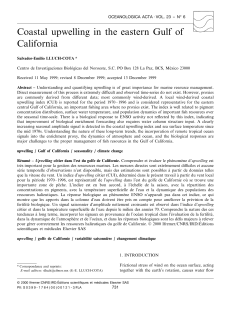 Coastal upwelling in the eastern Gulf of California - Archimer