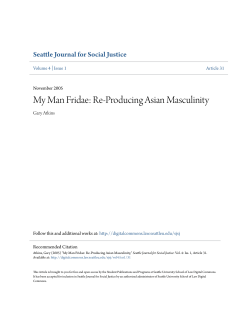 My Man Fridae: Re-Producing Asian Masculinity